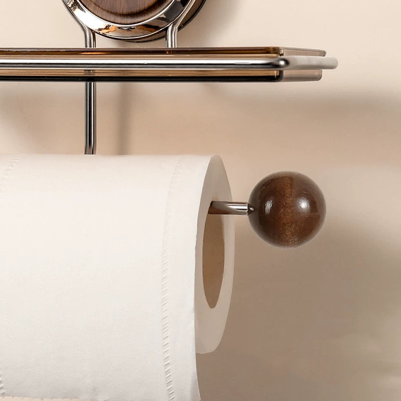 Toilettenpapierhalter | Elegante bohrfreie Montage aus Edelstahl Zorenza