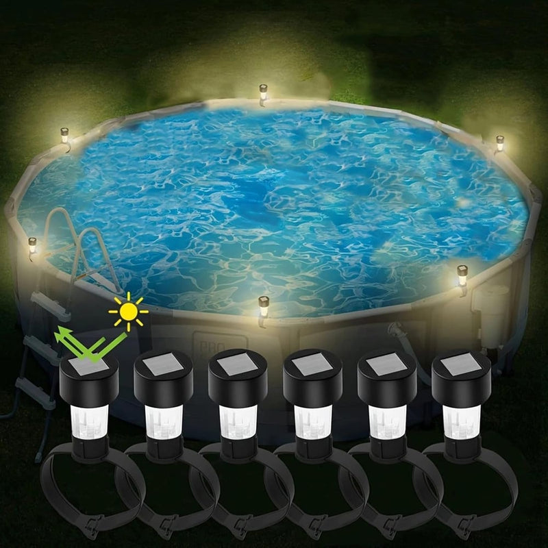 Solar-Poolleuchten | Warmes Licht, wetterfest & sicher Zorenza