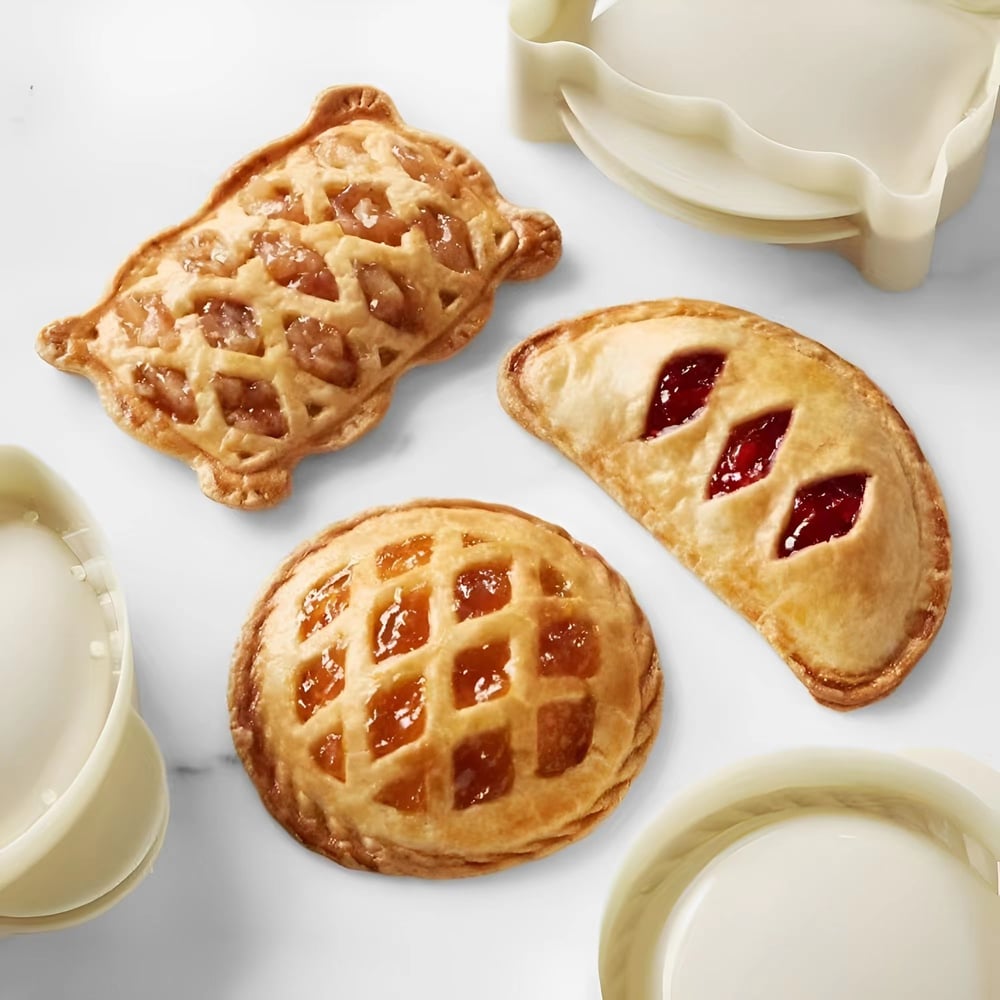 Set saisonaler Hand Pie Formen – Klappbare Kunststoffformen für einfaches Backen Zorenza