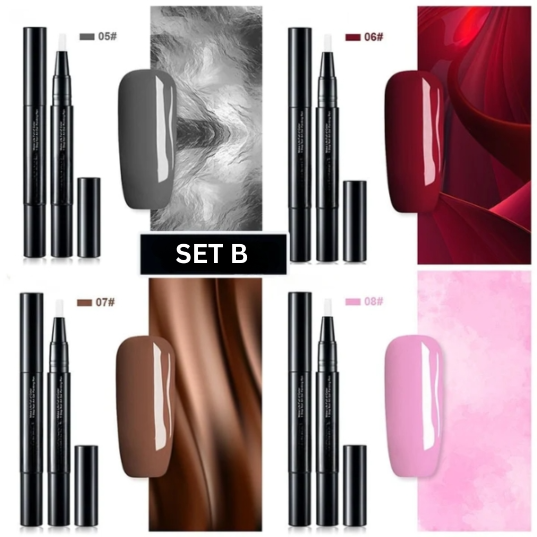 Gel-Nagellack Set | 28 strahlende Farben & Präzisionspinsel Zorenza