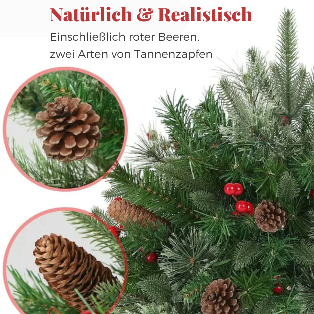Vorgefertigter künstlicher Weihnachts-Topffüller – Feuerfest & allergenfrei Zorenza