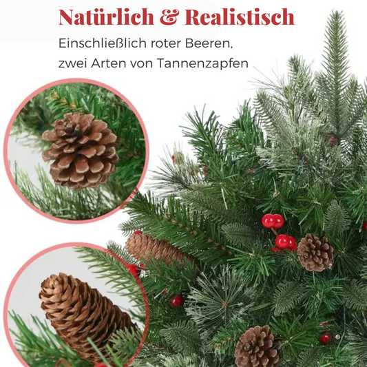 Vorgefertigter künstlicher Weihnachts-Topffüller – Feuerfest & allergenfrei Zorenza