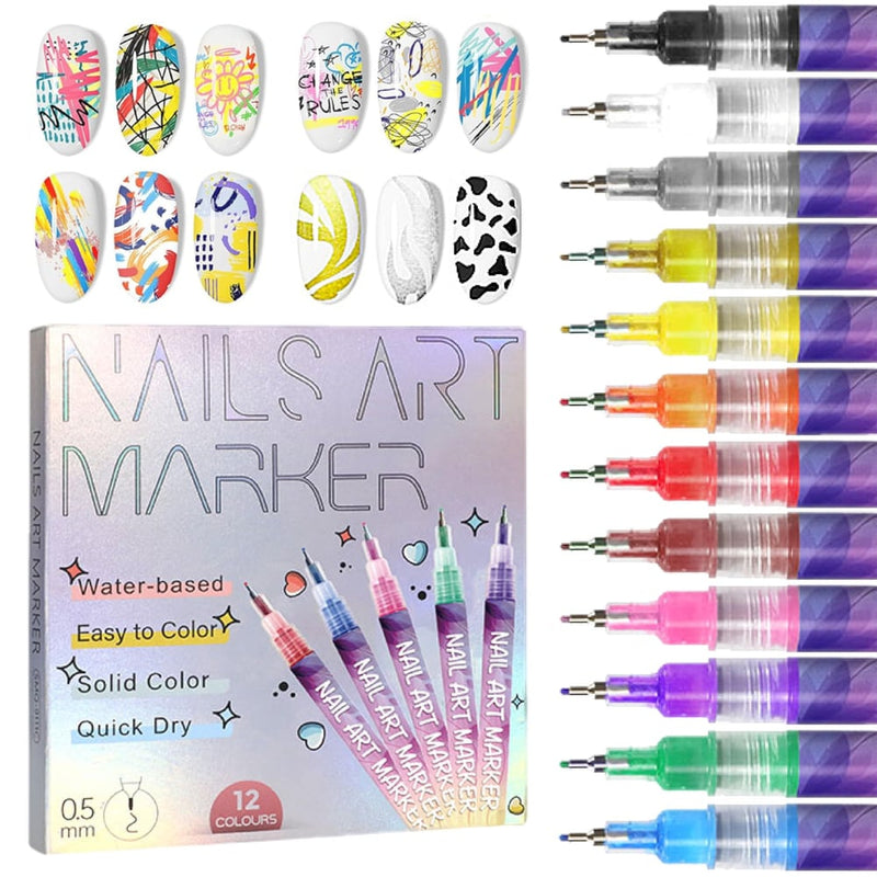 Nageldesign-Farbstift-Set — strahlende Farben für perfekte Nägel Zorenza