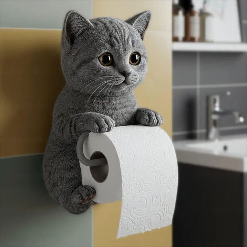 Toilettenpapierhalter Tierkopf — Robuster Harzhalter mit verspieltem Design Zorenza