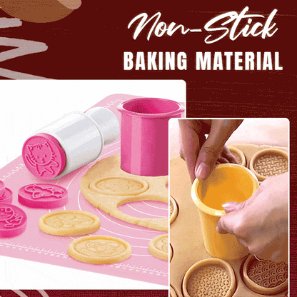 🎉Non-Stick Cookie Stamp & Cutter(6 Styles Set) Zorenza