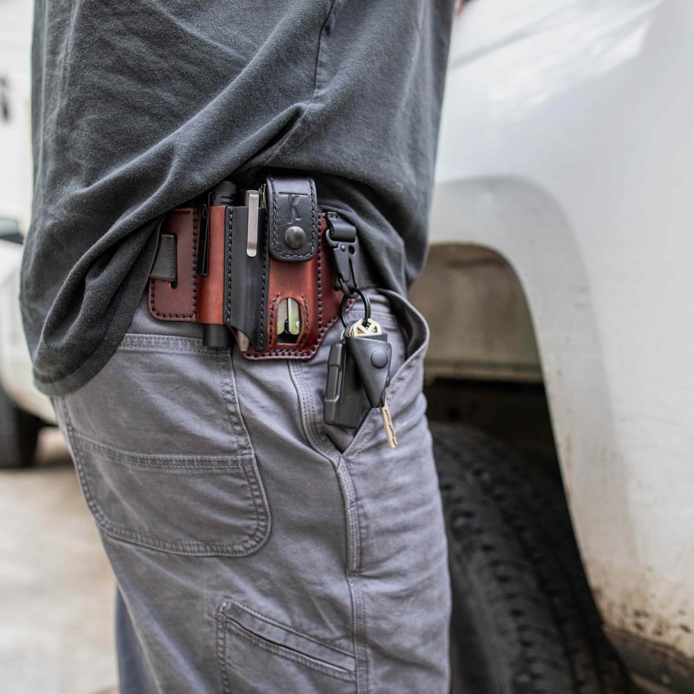 🎁Cowhide Leather Owl Buckle Tactical Multifunctional Belt Cover Zorenza