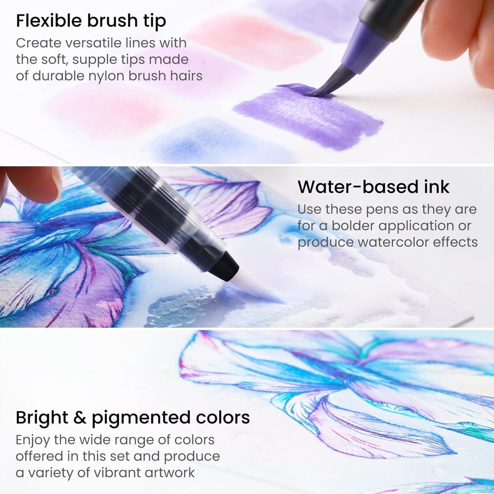 Elegantes Aquarellpinsel-Set – Kreatives Malen ohne Aufwand Zorenza