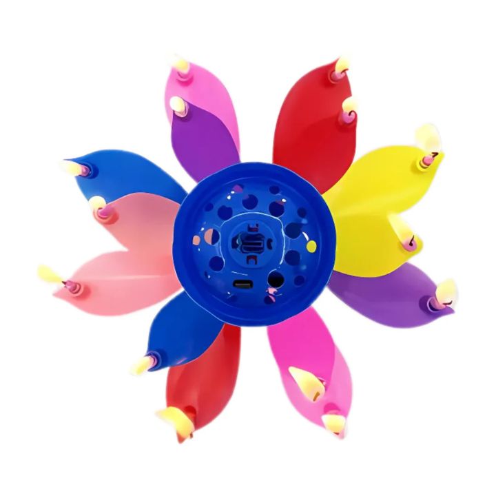 1+1 Gratis | Magische Geburtstagskerze – Rotierende Lotusblume mit Musik Zorenza