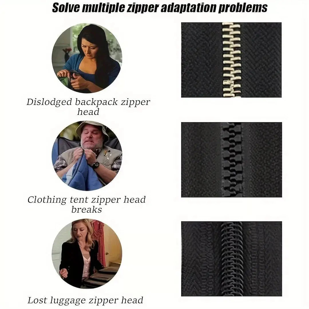 6+6 GRATIS | Abnehmbarer und austauschbarer Reißverschluss-Zipper – Schnelle Lösung Zorenza