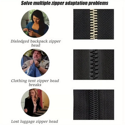 6+6 GRATIS | Abnehmbarer und austauschbarer Reißverschluss-Zipper – Schnelle Lösung Zorenza