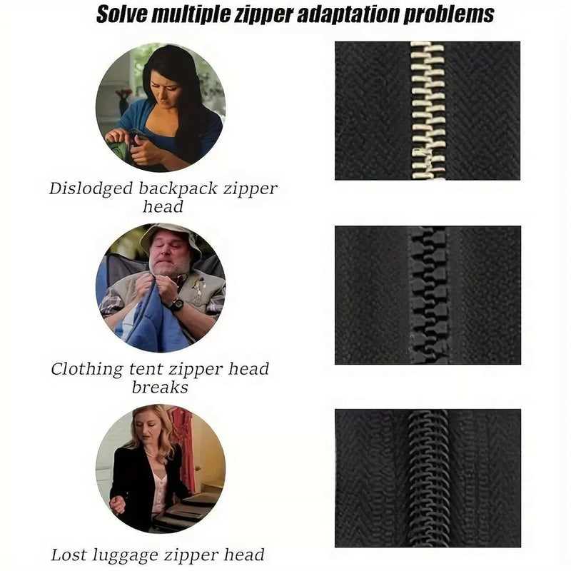 6+6 GRATIS | Abnehmbarer und austauschbarer Reißverschluss-Zipper – Schnelle Lösung Zorenza