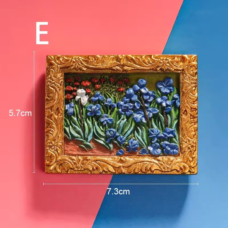 Van Gogh Kühlschrankmagnete mit 3D-Kunstdetails Zorenza