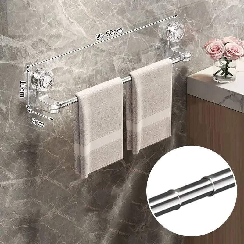 Ausziehbare Handtuchstange | Verstellbar & edler Edelstahlfinish Zorenza