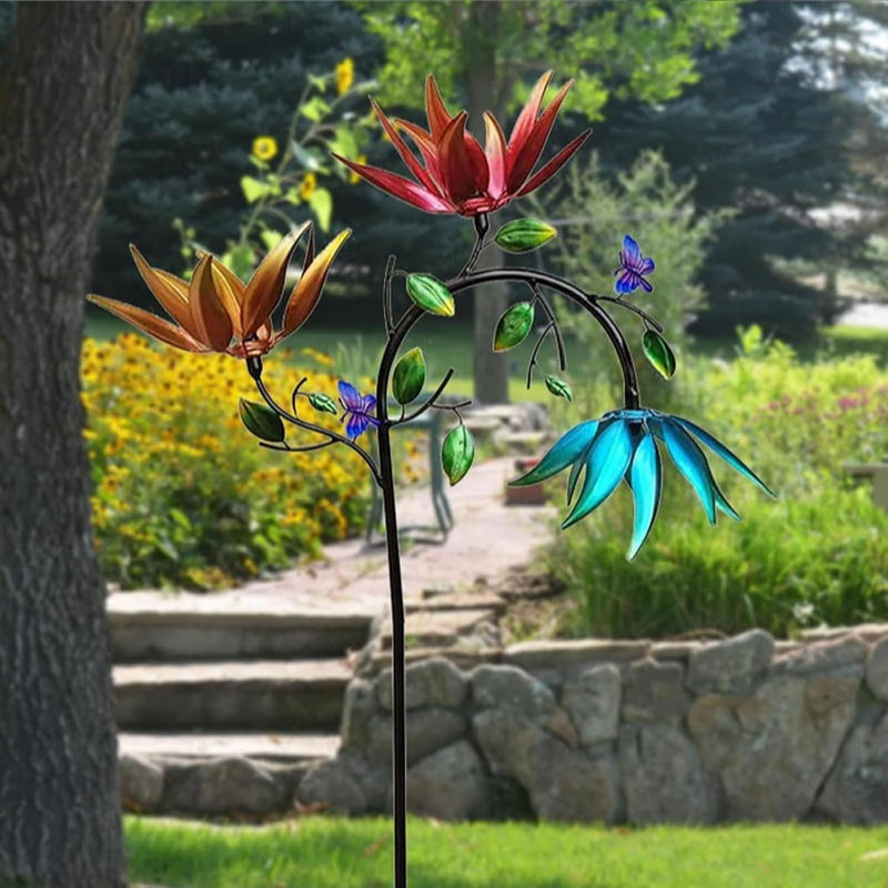 Bunter Garten-Windspinner – Faszinierende Blumendekoration Zorenza