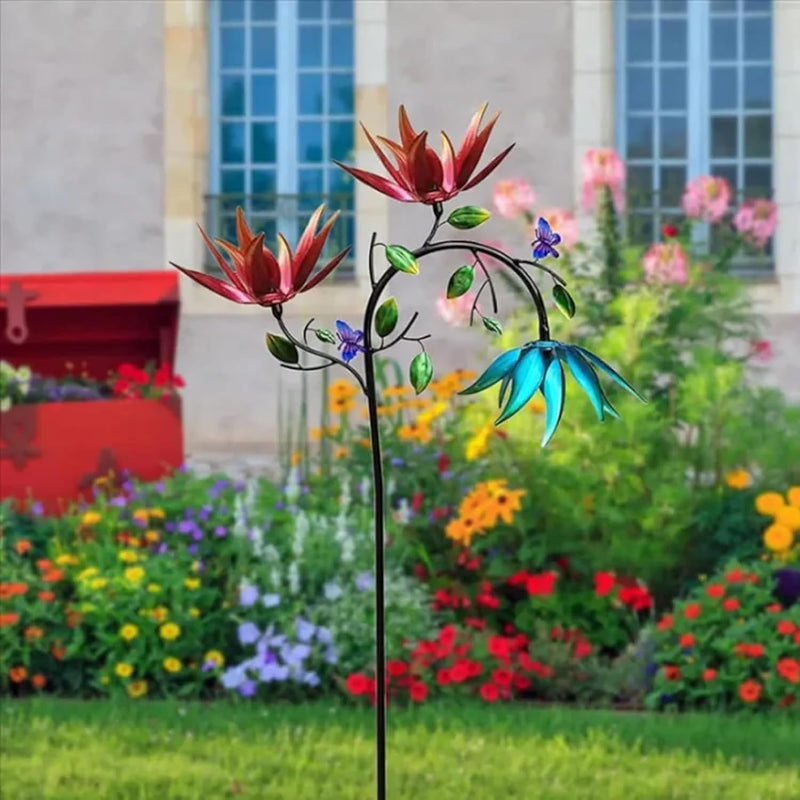 Bunter Garten-Windspinner – Faszinierende Blumendekoration Zorenza