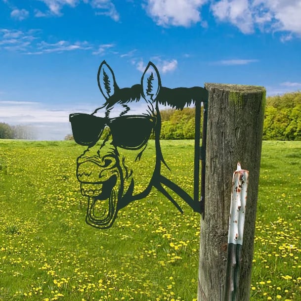 🔥LAST DAY 70% OFF🎁Peeping Metal Farm Decor Garden Decor Animal Art Zorenza