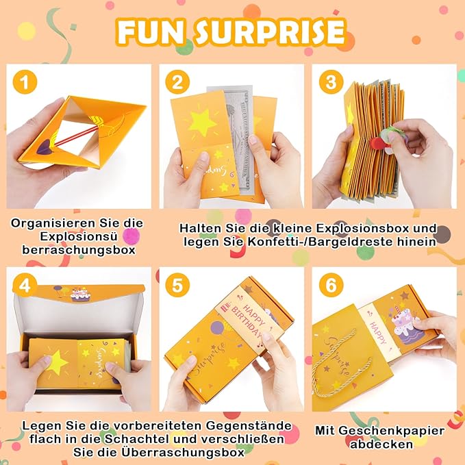 Überraschungs-Geschenkbox – Ideal für Geburtstage & Anlässe Zorenza