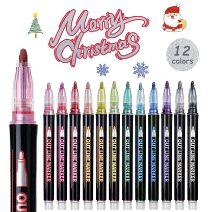 Metallic-Marker Set – Kreative Effekte auf jedem Untergrund Zorenza