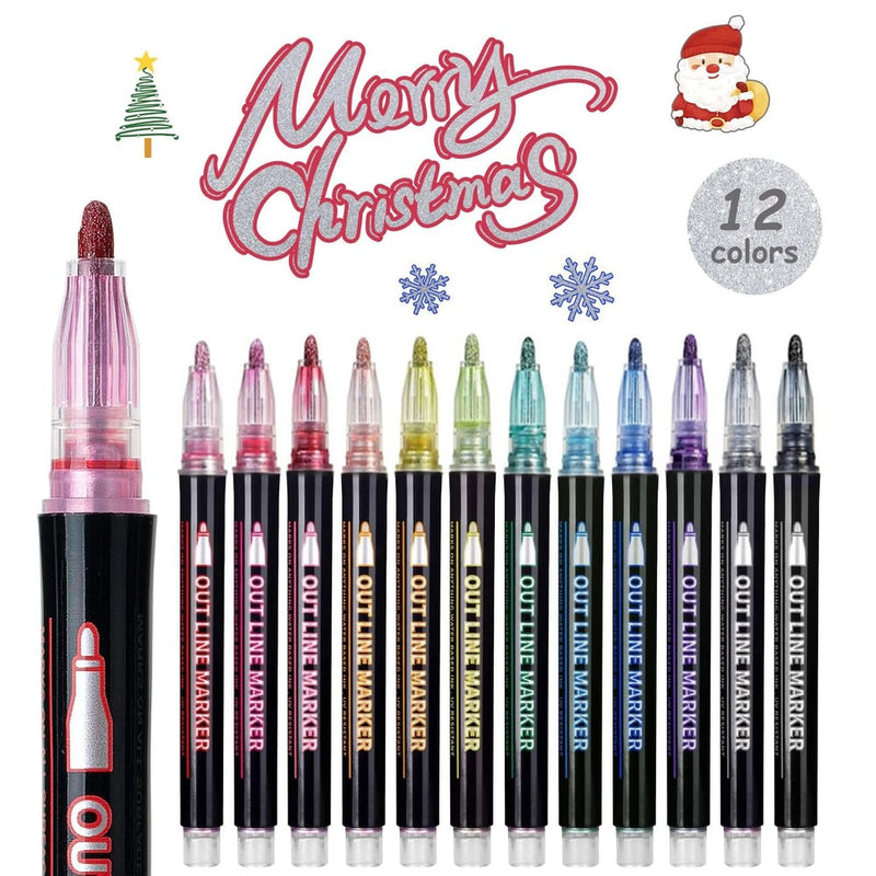 Metallic-Marker Set – Kreative Effekte auf jedem Untergrund Zorenza