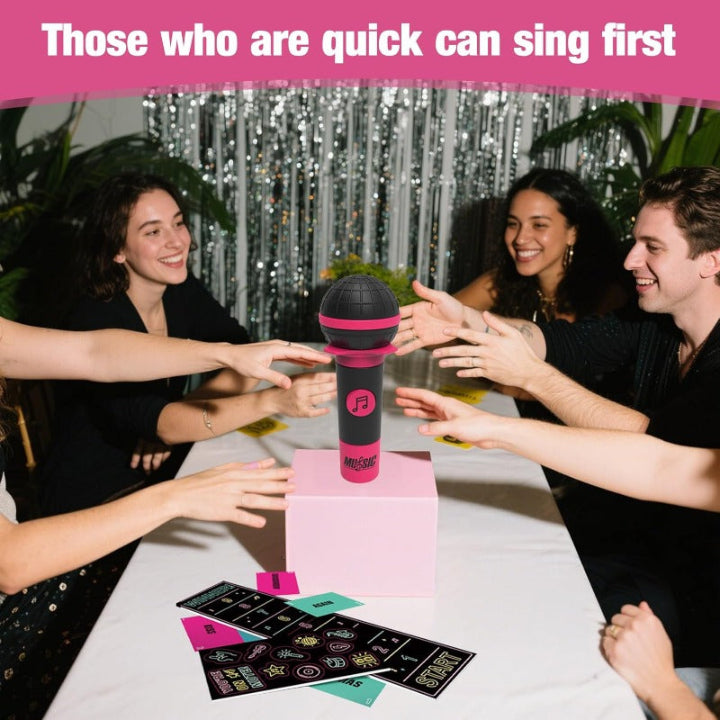 Party-Karaoke-Spiel | Mit Mikrofon und Wortkarten Zorenza