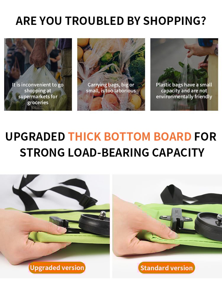 🔥Shopping Bag Folding Green Bag Zorenza