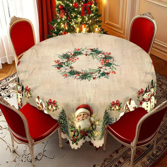 Weihnachts-Tischdecke | Pflegeleicht & farbecht, langlebig Zorenza