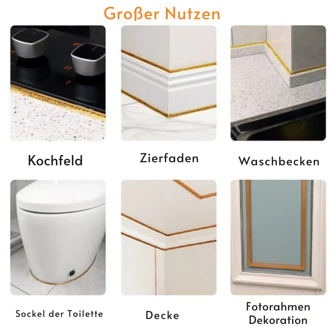 Selbstklebendes Fugenband für Fliesen – flexibel, wasserdicht & einfach anzubringen Zorenza