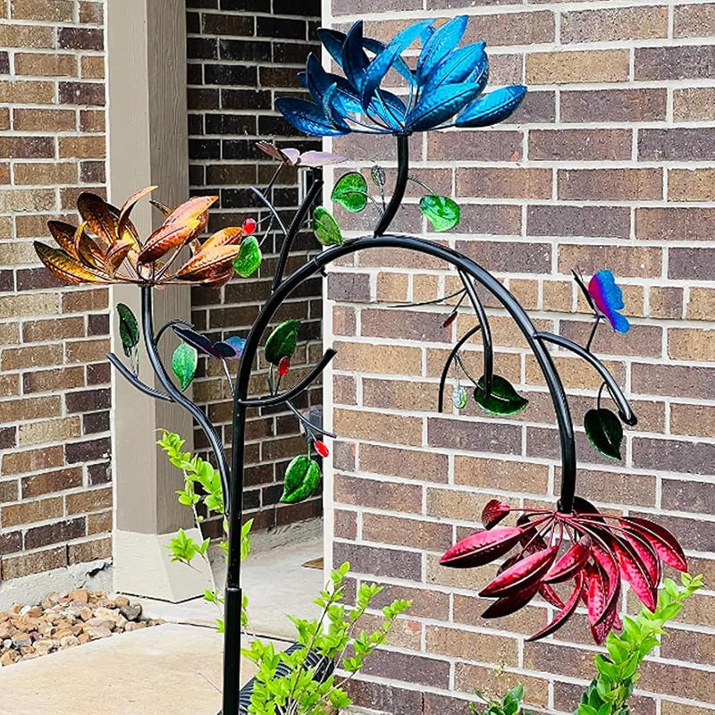 Bunter Garten-Windspinner – Faszinierende Blumendekoration Zorenza