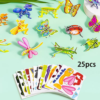 15+10 GRATIS | Bildungs-3D-Puzzle-Set für Kinder – Spaß & Lernen kombiniert Zorenza