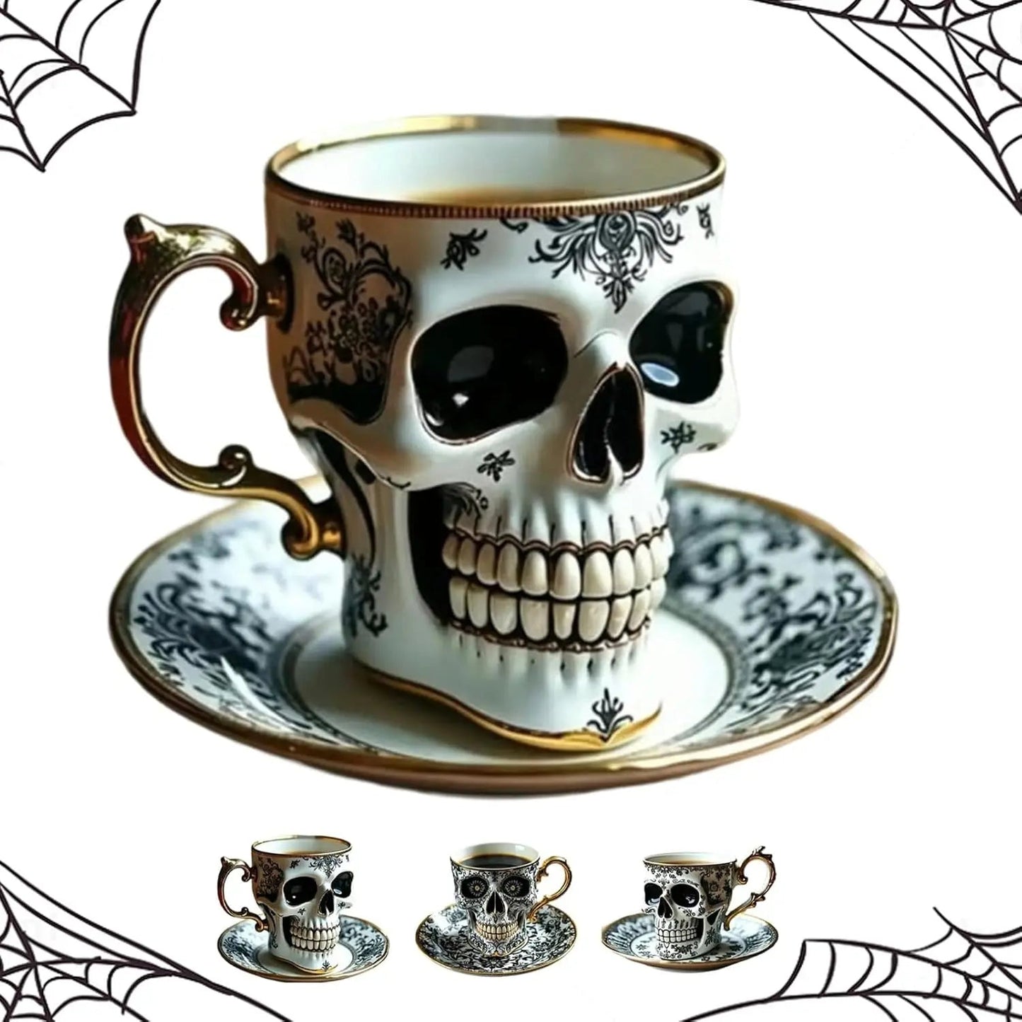 Schädel Design Kaffeetasse — Mystischer Eyecatcher für Tisch & Vitrine Mivoza Deutschland