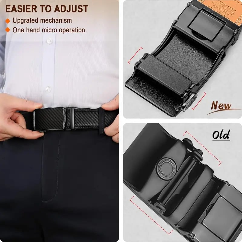 🔥Leather Ratchet Belt With Adjustable Buckle Zorenza