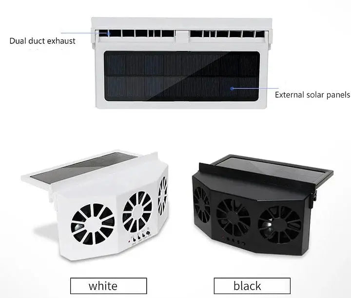 Solarbetriebener Auto-Ventilator – Kabellos & Kompakt Zorenza