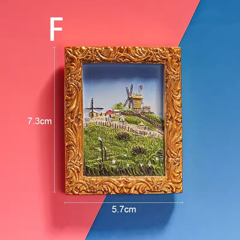 Van Gogh Kühlschrankmagnete mit 3D-Kunstdetails Zorenza