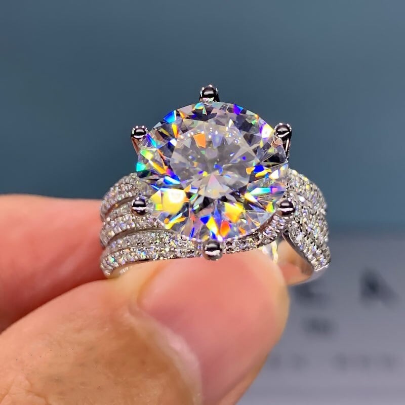 Funkelnder 3-Karat-Zirkonia-Ring – Glamouröser Glanz für jeden Anlass Zorenza