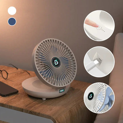 2-in-1 Ventilator für Wand & Tisch – Leise, Platzsparend & Leistungsstark Zorenza