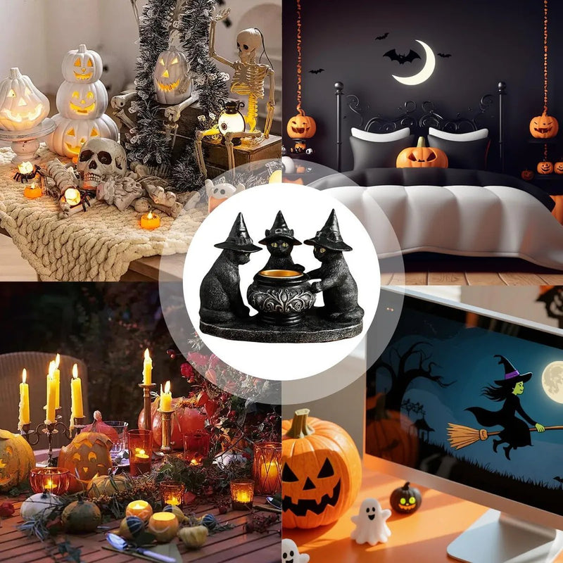 Kerzenhalter — geheimnisvolle Stimmung für Halloween Zorenza