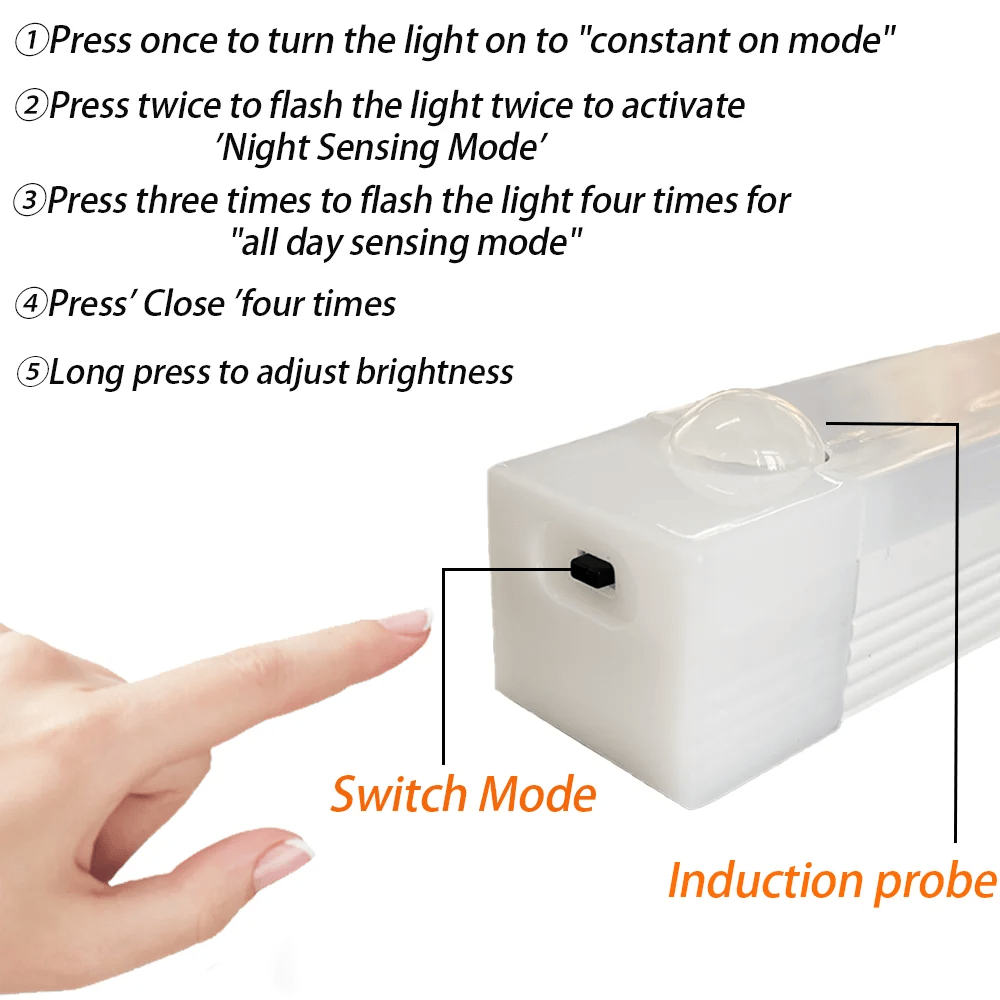 Punch-free Smart Sensor Magnetic Rechargeable LED Lights Zorenza