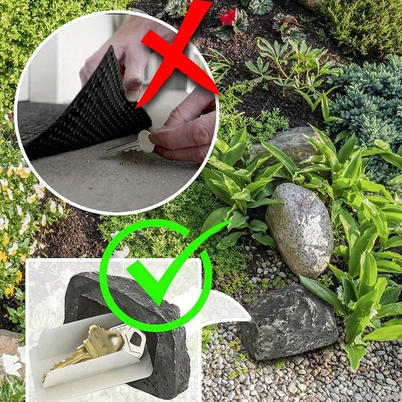 Steinschlüssel Versteck – Unauffällig, Wetterfest und Ideal für den Garten Zorenza