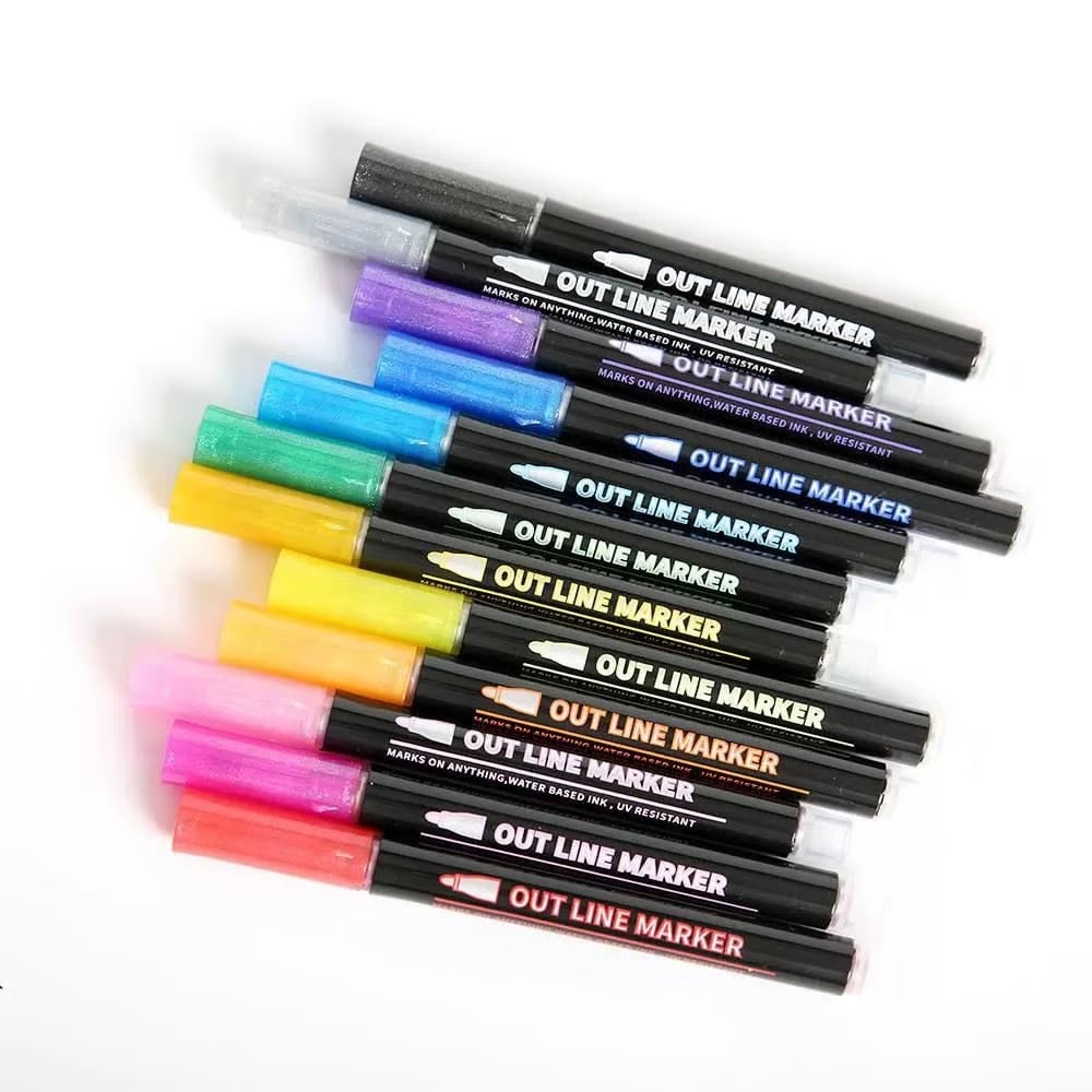 Metallic-Marker Set – Kreative Effekte auf jedem Untergrund Zorenza