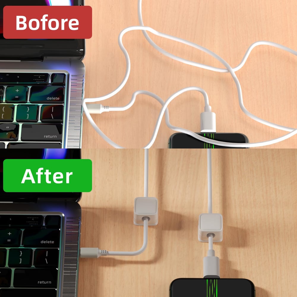 🔥Magnetic Cord Organizer, Easy Secure Adhesive Cable Management Zorenza
