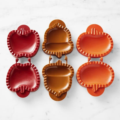 Set saisonaler Hand Pie Formen – Klappbare Kunststoffformen für einfaches Backen Zorenza