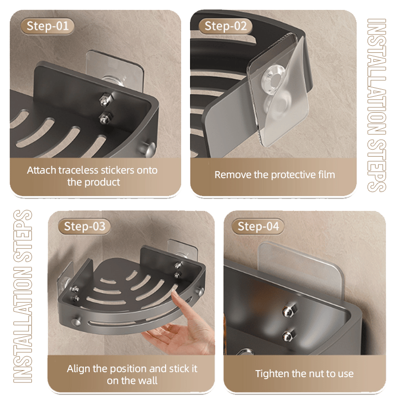 🚿Bathroom Triangle Shelf Zorenza