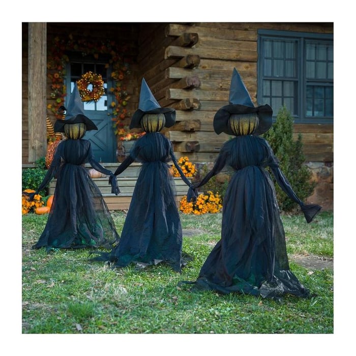 Halloween Hexengarten-Stecker – Wasserdekor für den Außenbereich Zorenza