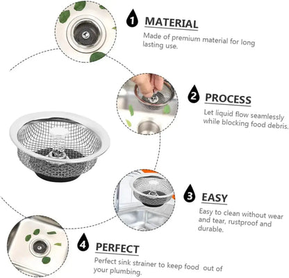 Abflusssieb für Spüle — Verhindert teure & unangenehme Rohrreinigung 2er Set Mivoza Deutschland