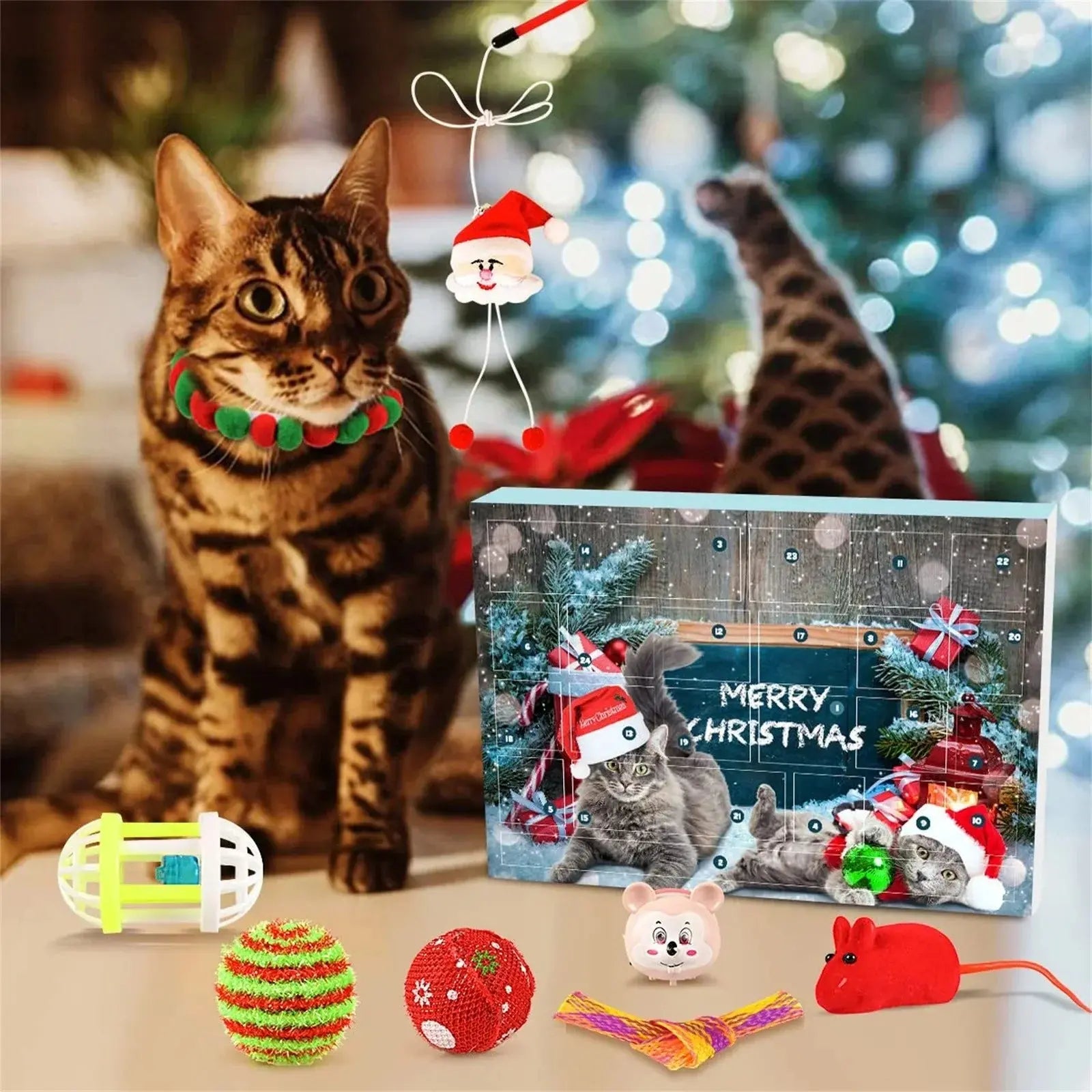 Adventskalender für Katzen | 24 liebevoll ausgewählte Spielzeuge Mivoza Deutschland