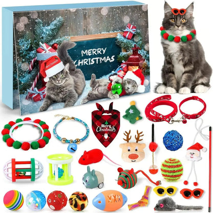 Katzen-Adventskalender – 24-teiliges Spielzeug-Set für festliche Freude Mivoza Deutschland