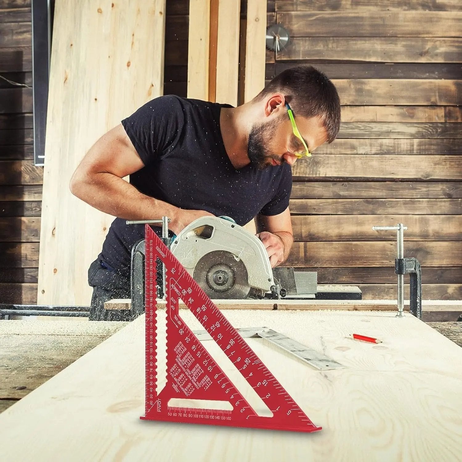 Aluminium Dreieck-Winkelmesser – Präzises Messen für schnelle Ergebnisse Mivoza Deutschland