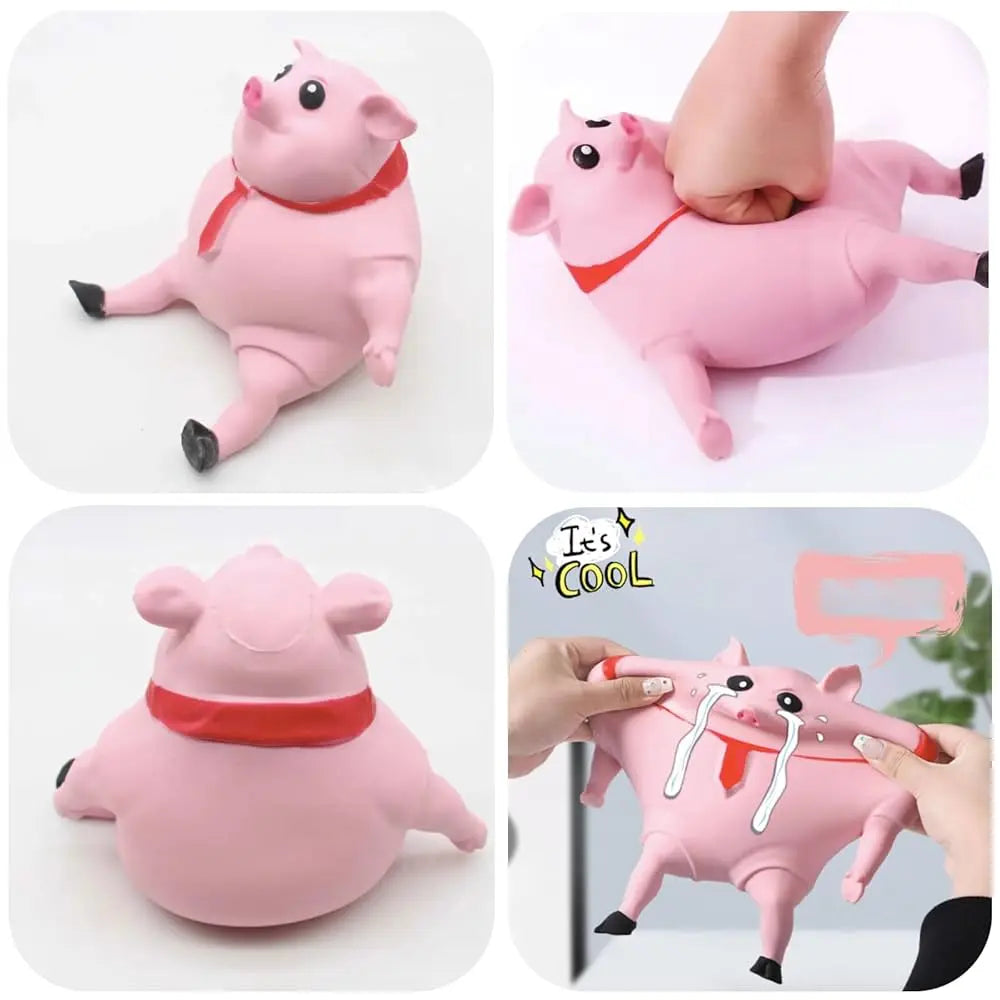 Antistress-Spielzeug Schweinchen | Weicher, langlebiger Gummi Mivoza Deutschland