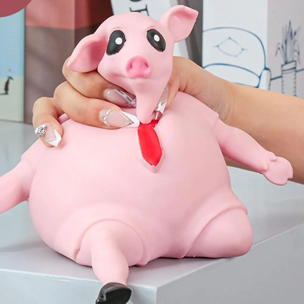 Antistress-Spielzeug Schweinchen | Weicher, langlebiger Gummi Mivoza Deutschland