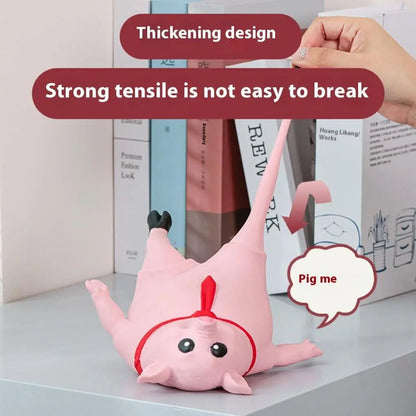 Antistress-Spielzeug Schweinchen | Weicher, langlebiger Gummi Mivoza Deutschland